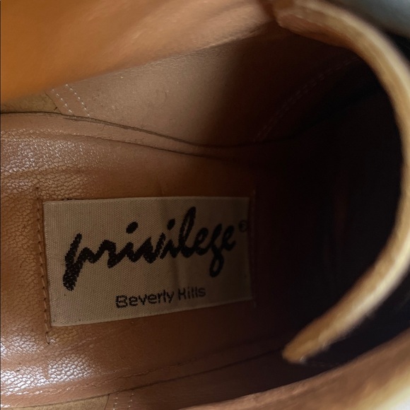 Chic Cream and Black Satin Ankle Boots Size 6.5 - Picture 4 of 5